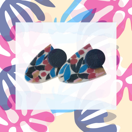 Bold and beautiful abstract printed polymer clay jewellery