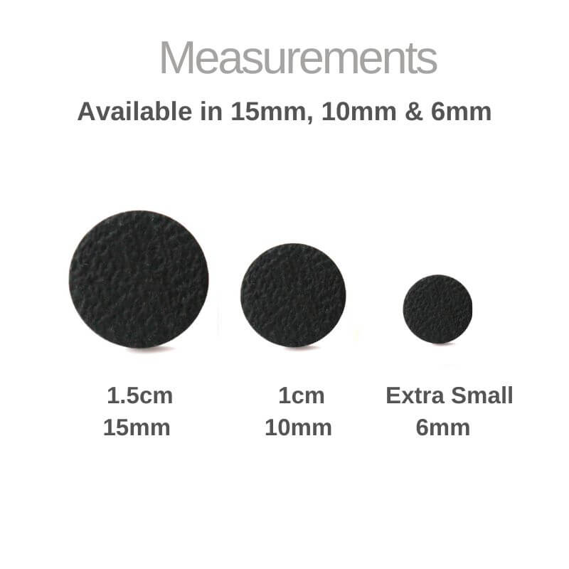 Black Round Stud Earrings for Women | Minimalist Clay Jewellery