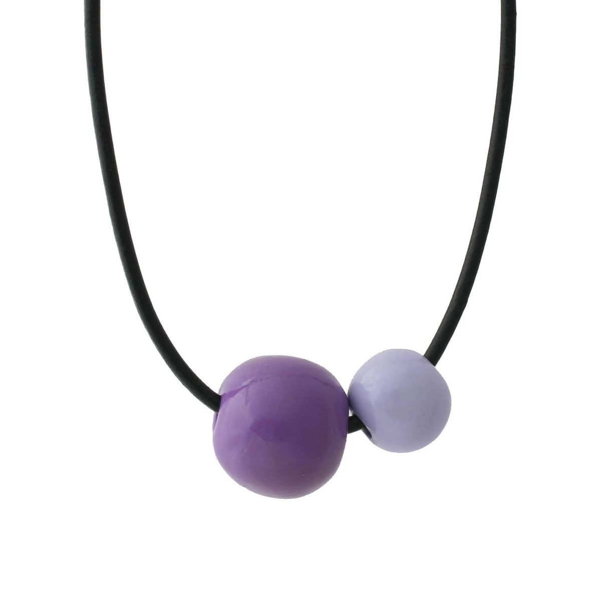 Purple Chunky Bead Necklace for Women | Unique Statement Jewellery