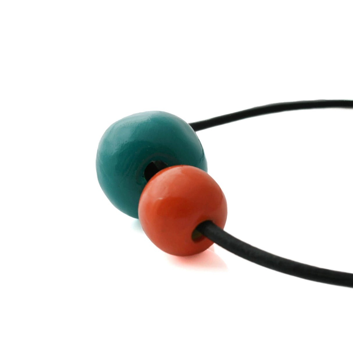 Teal Blue Chunky Bead Necklace for Women | Unique Statement Jewellery