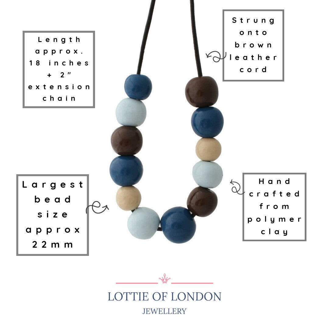 Chunky Statement Necklace for Women in Natural Hues