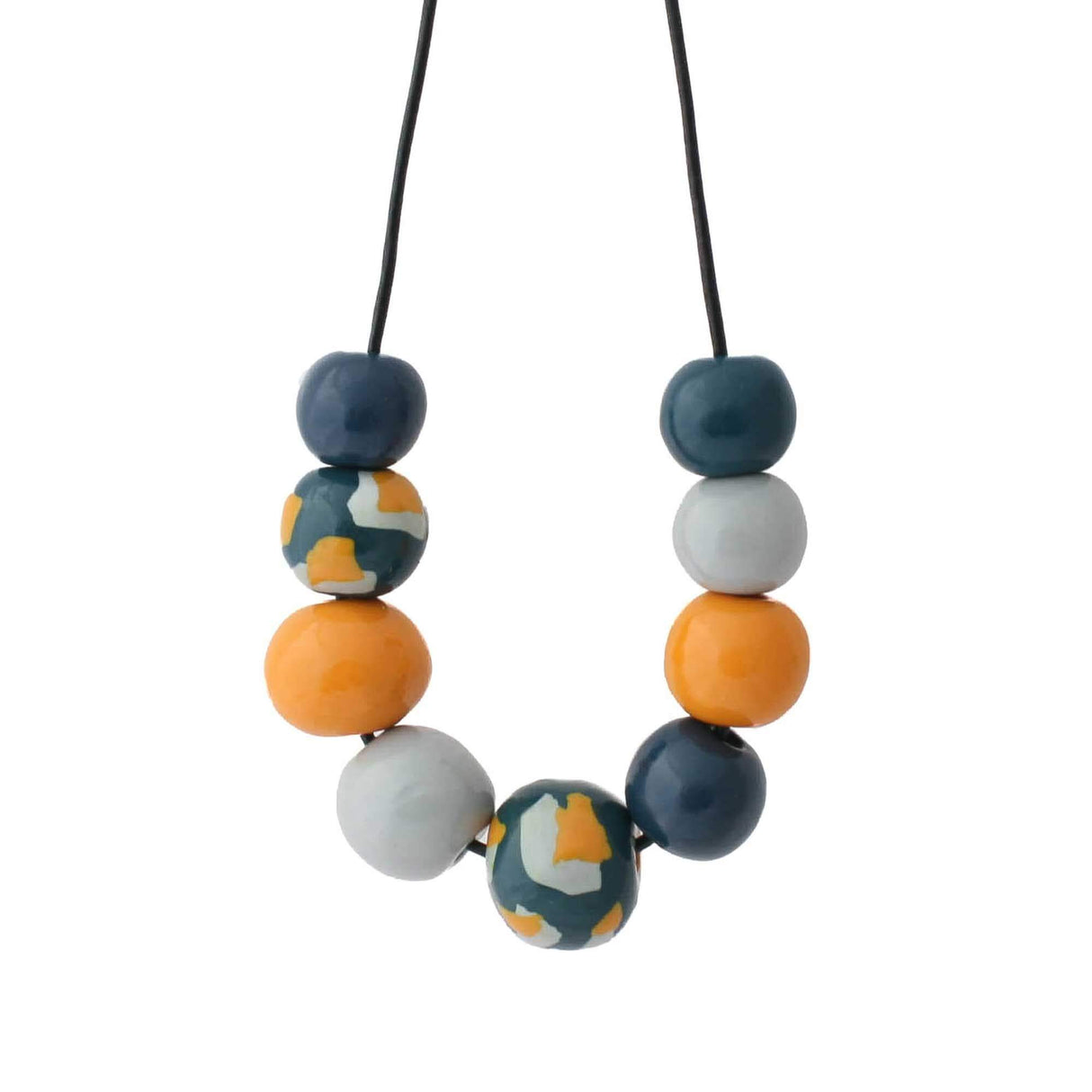 Navy Blue Chunky Statement Necklace