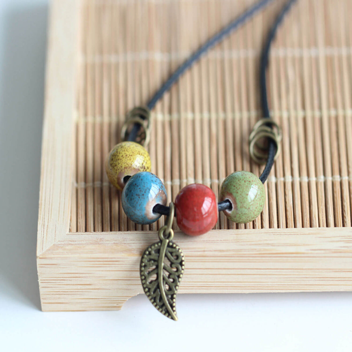 Boho Bead Necklace | Bohemian Ceramic Jewellery
