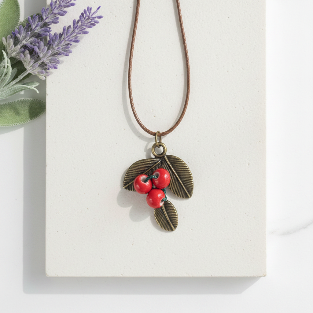 Boho Berry Bead Necklace | Bohemian Ceramic Jewellery