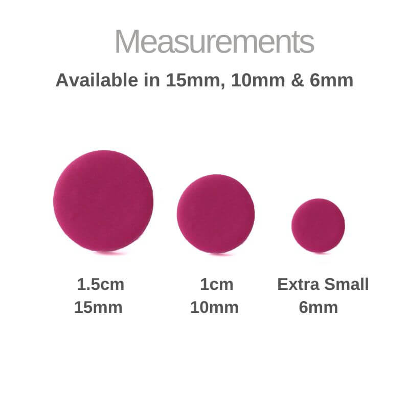 Magenta Pink Stud Earrings for Women | Minimalist Clay Jewellery