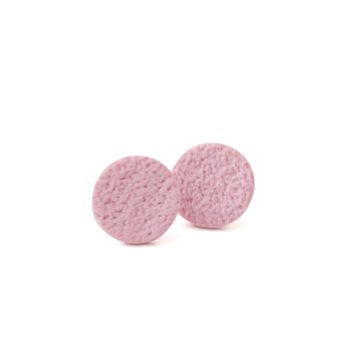 Pale Pink Stud Earrings for Women | Minimalist Clay Jewellery