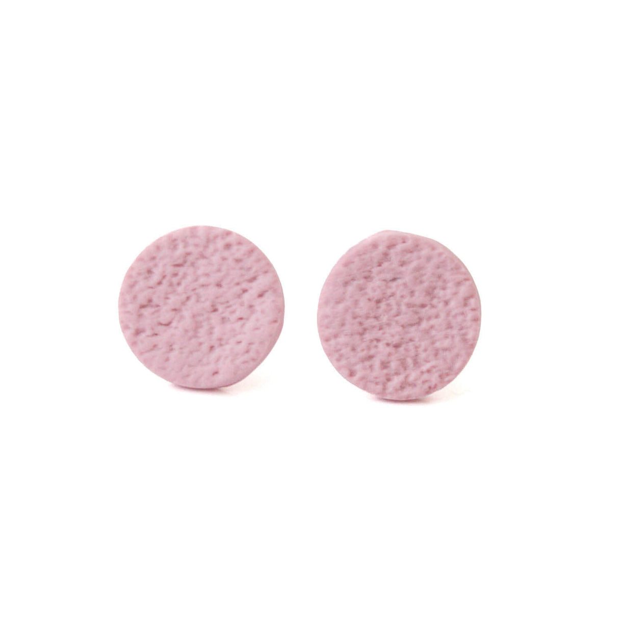 Pale Pink Stud Earrings for Women | Minimalist Clay Jewellery