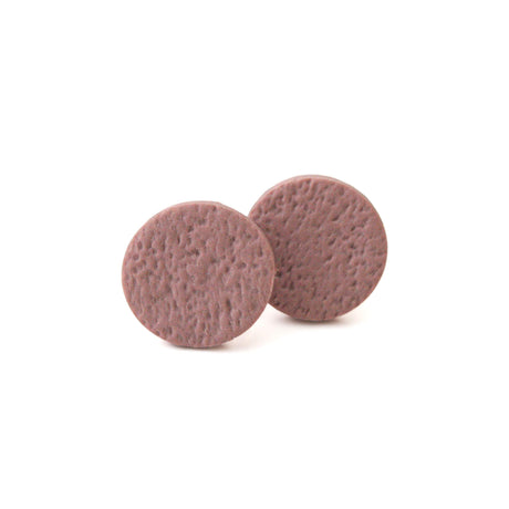 Dusky Pink Stud Earrings for Women | Minimalist Clay Jewellery