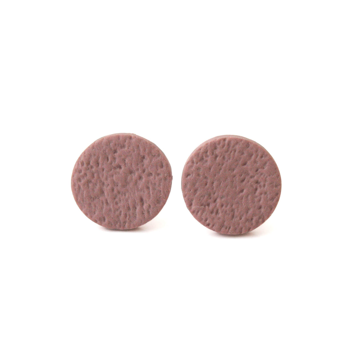 Dusky Pink Stud Earrings for Women | Minimalist Clay Jewellery