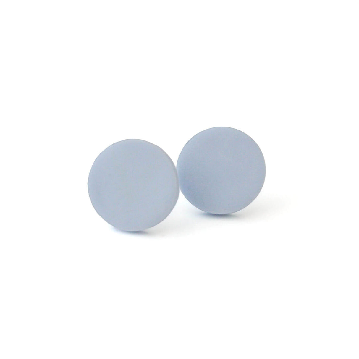 Stud Earrings for Women in Pale Blue | Colourful Clay Jewellery