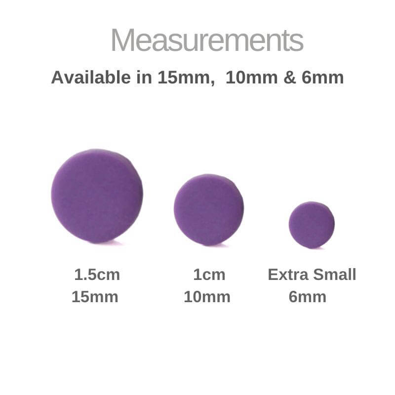 Purple Round Stud Earrings for Women