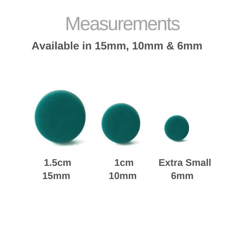 Teal Green Stud Earrings for Women | Minimalist Clay Jewellery