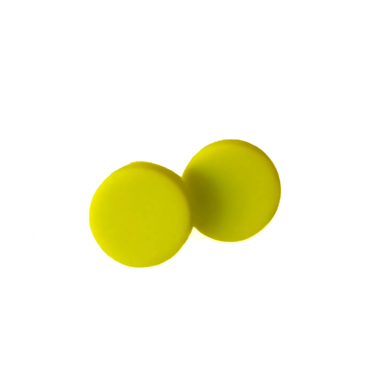 Bright Yellow Stud Earrings for Women | Minimalist Clay Jewellery