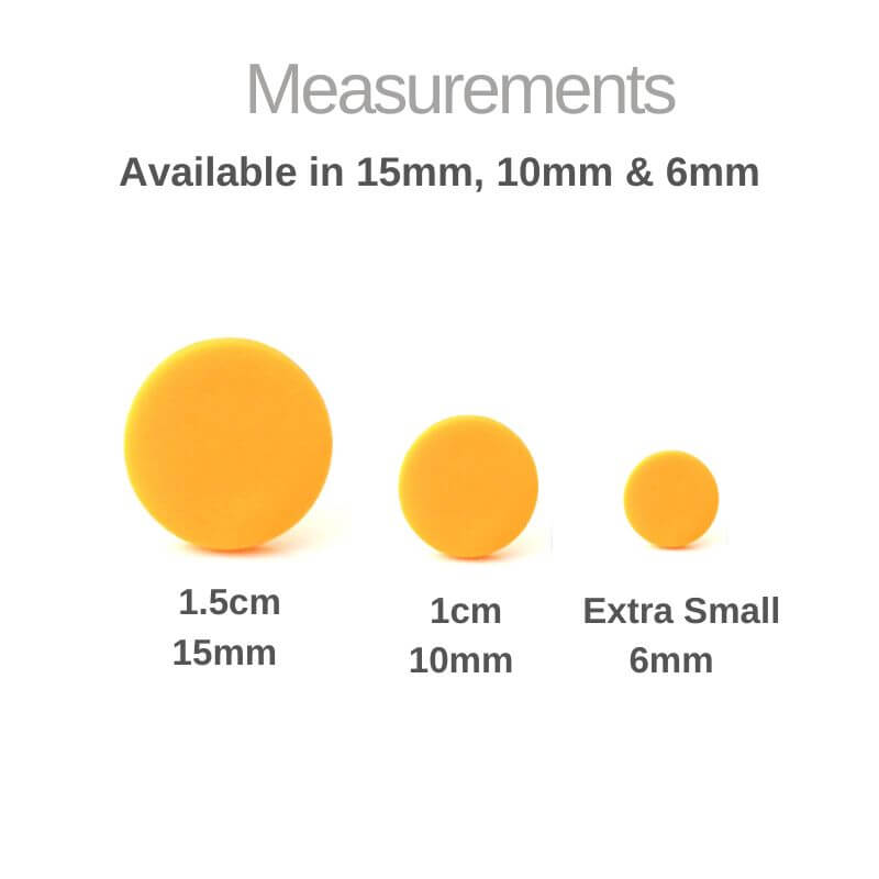 Bright Yellow Stud Earrings for Women | Minimalist Clay Jewellery