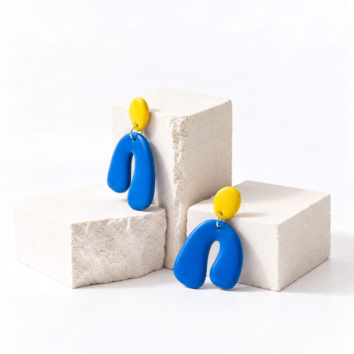 Colour Pop Abstract Drop Earrings | Statement Jewellery