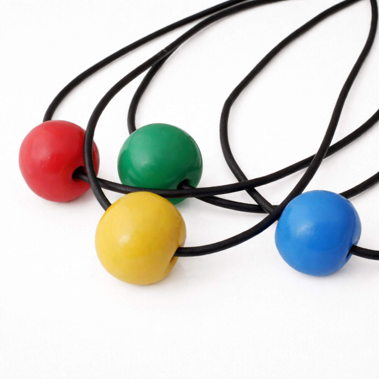Chunky Bead Necklaces for Women - close up - Minimalist Statement Jewellery - Lottie Of London Jewellery