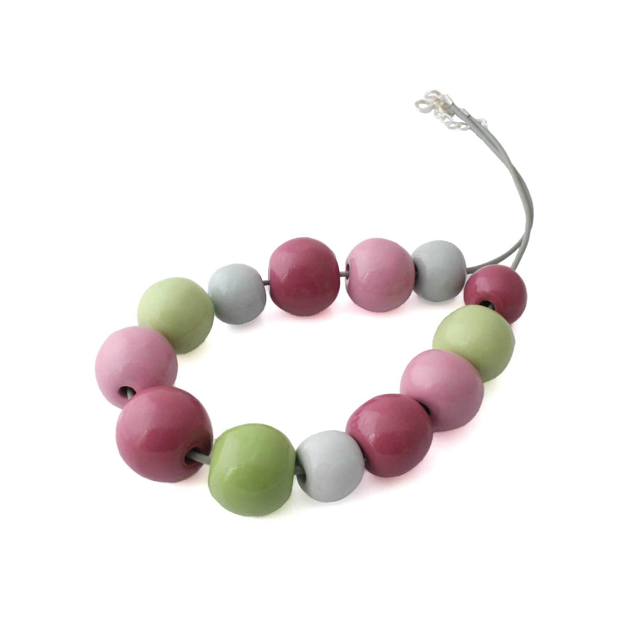 Chunky Statement Necklace for Women in Pink