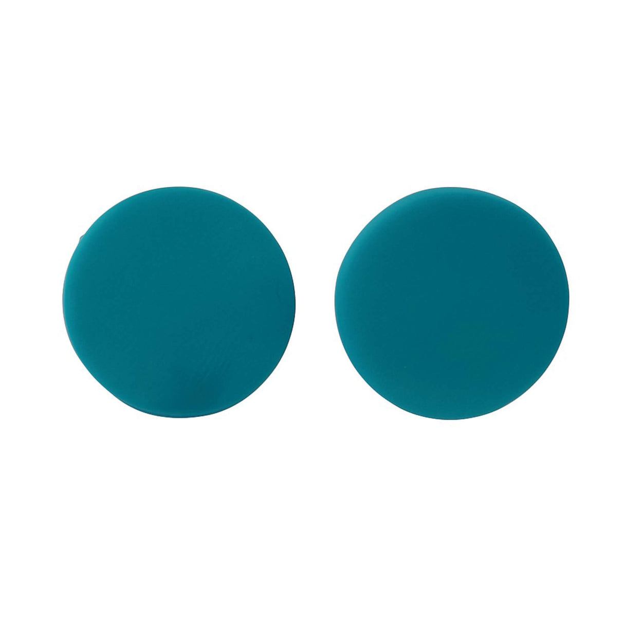 teal blue stud earrings -handmade at lottie of london jewellery