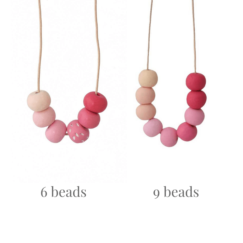 Pink Long Bead Necklace for Women - Lottie Of London Jewellery