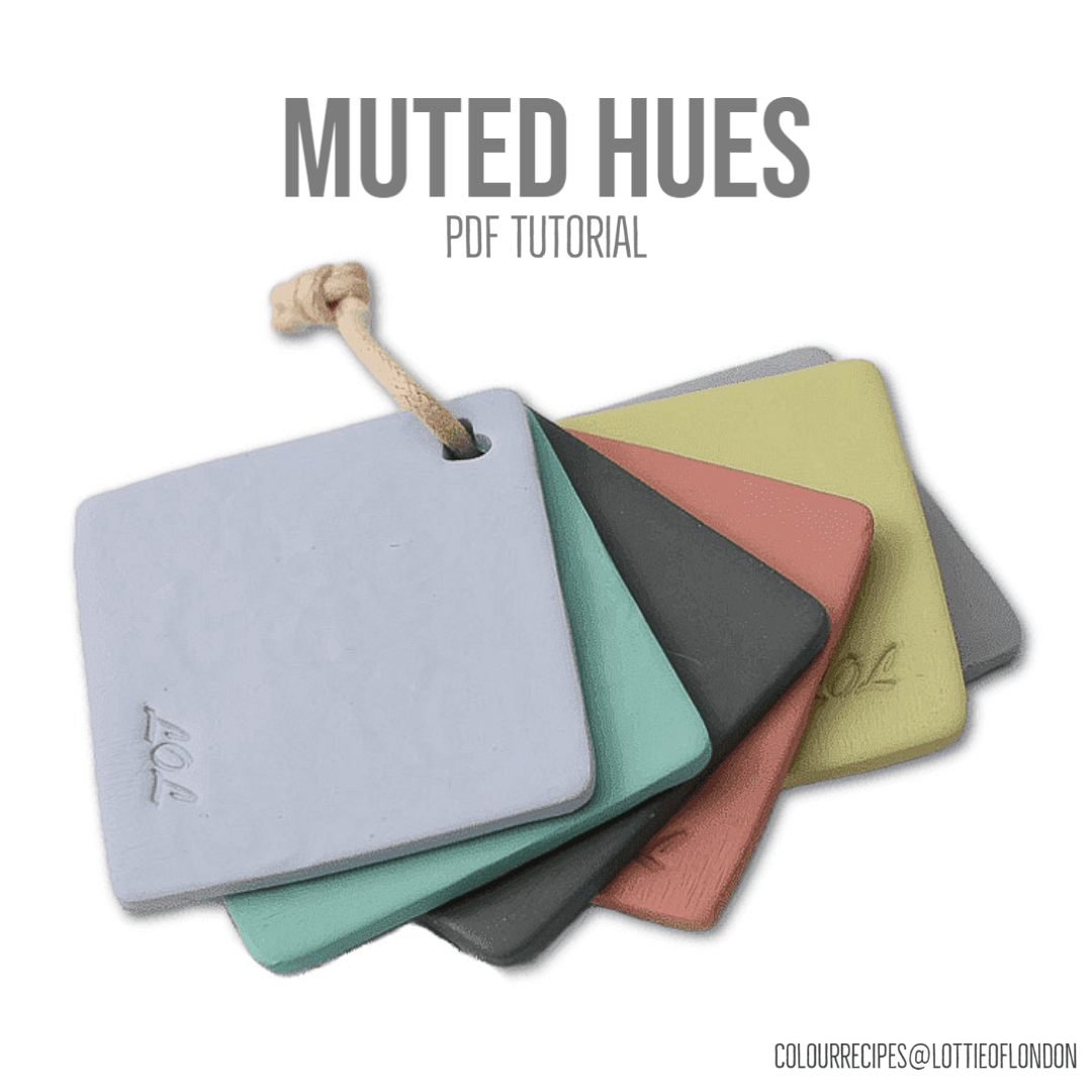 Polymer clay tutorials for colour mixing | Colour Palette