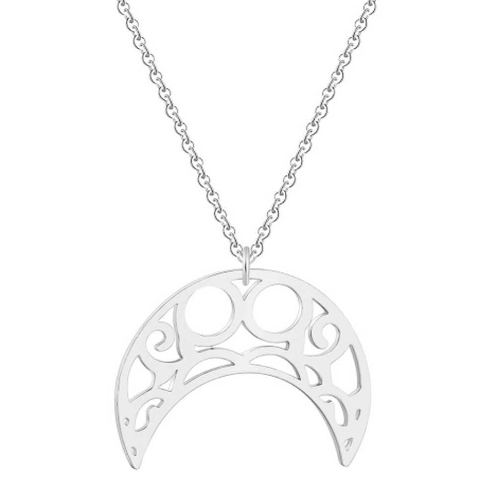 Crescent Moon Pendant Necklace - Lottie Of London Jewellery