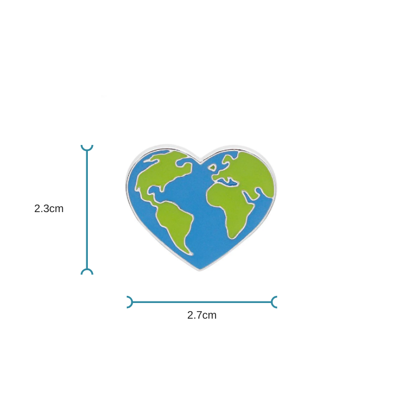 Earth Enamel Pin - Lottie Of London Jewellery