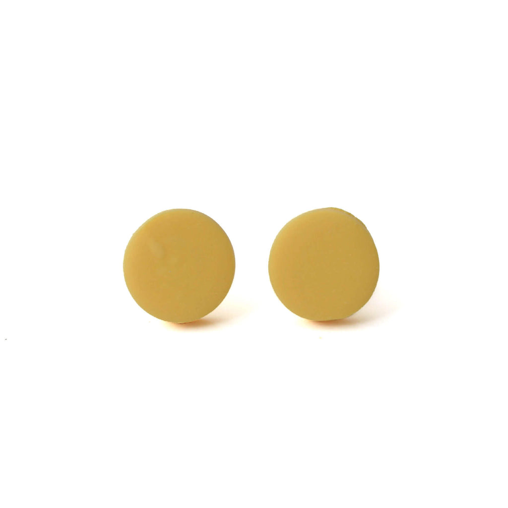 Circle Stud Earrings for Women in Yellow | Mix and Match earrings