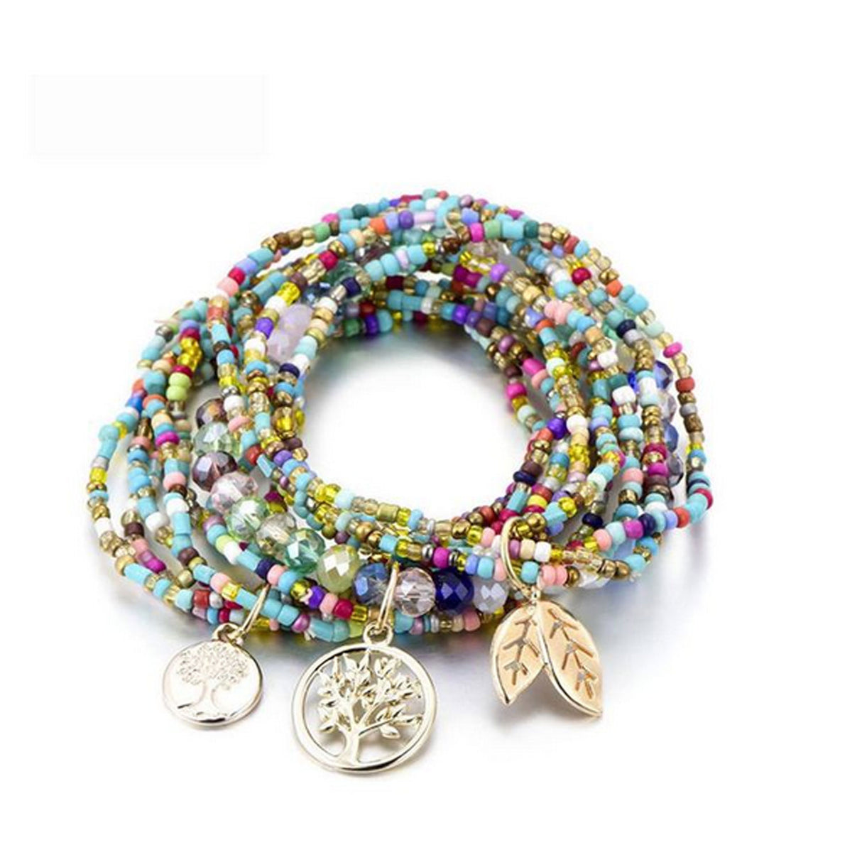 Boho stacking bracelet | Multi strand bohemian jewellery