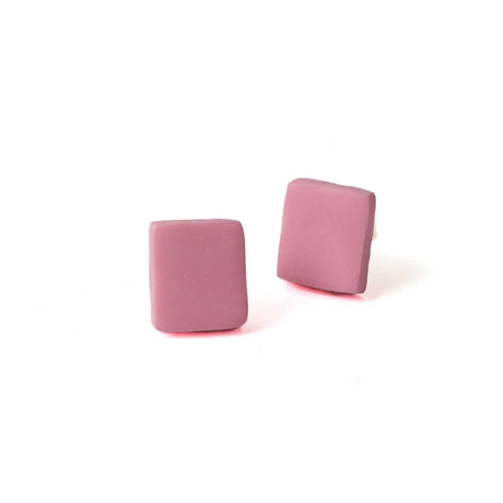 Pink Stud Earrings for Women | Clay Jewellery