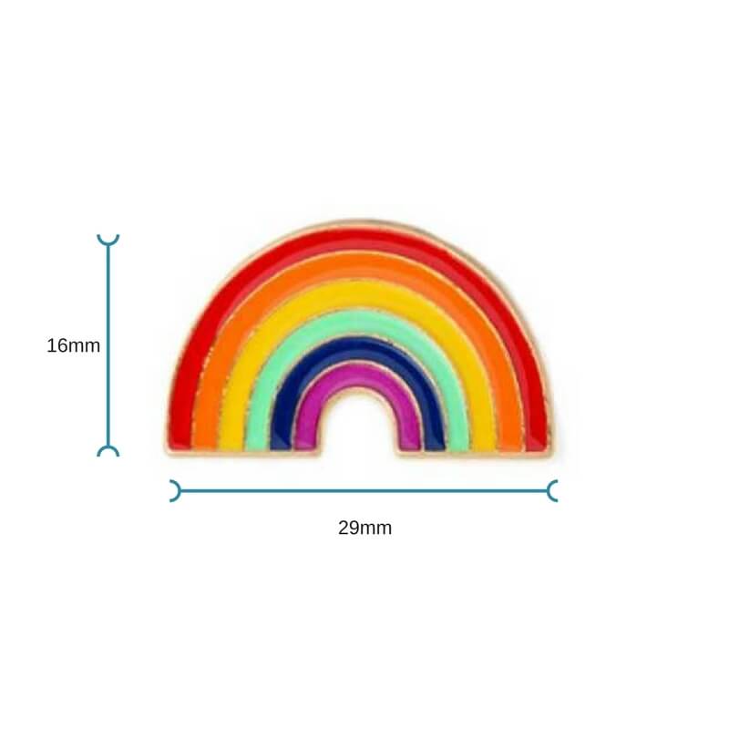 Rainbow Enamel Pin - Lottie Of London Jewellery