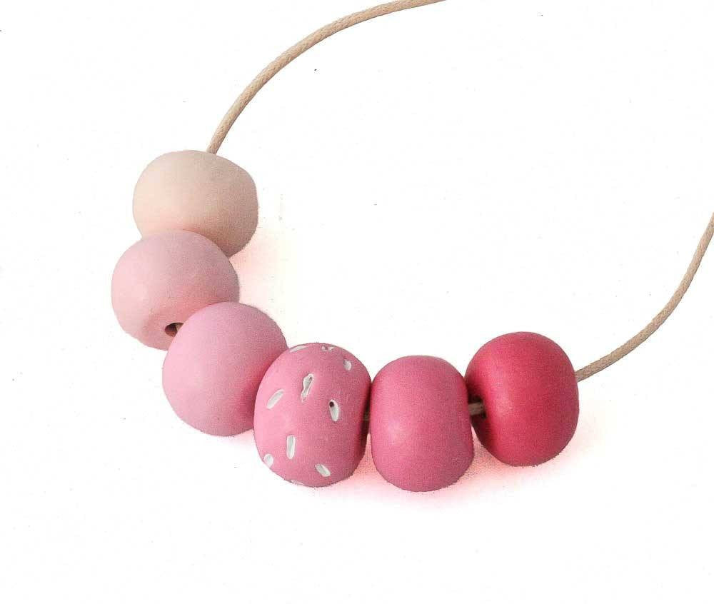 Pink Long Bead Necklace for Women - Lottie Of London Jewellery