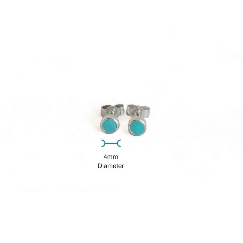 Small Sterling Silver Stud Earrings for Women - Lottie Of London Jewellery