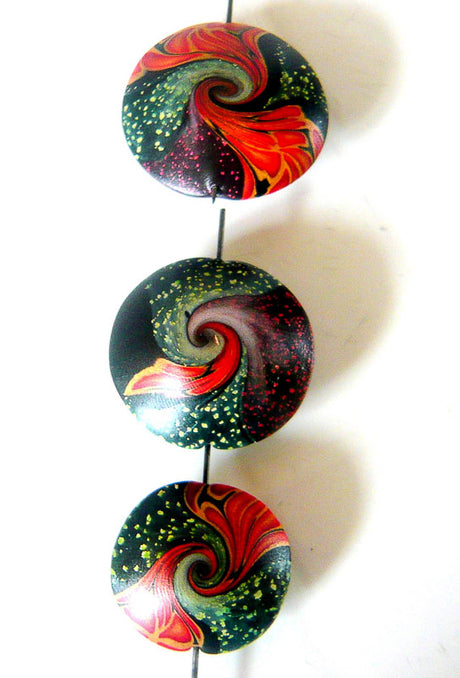 Creating Polymer Clay Swirl Beads at Lottie Of London | Throw back Thursday