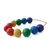 Rainbow Statement Bead Necklace