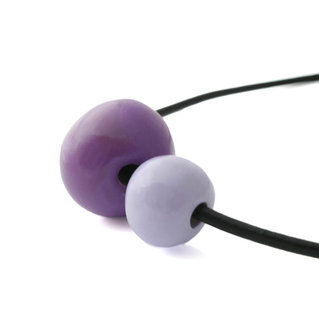 Purple Chunky Bead Necklace for Women | Unique Statement Jewellery