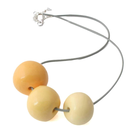 Yellow Chunky Bead Necklace for Women | Unique Statement Jewellery