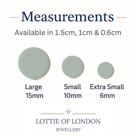 Sage Green Stud Earrings for Women | Minimalist Clay Jewellery