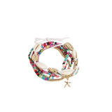 Tropical Boho Seashell Bracelet – Colourful Summer Stacking Jewellery