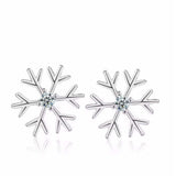 Snowflake Stud Earrings - Elegant Jewellery Gifts