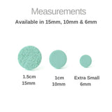 Mint Green Stud Earrings for Women | Minimalist Clay Jewellery