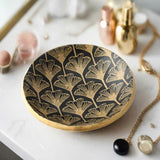 Black Art Deco Trinket Dish or Ring Holder