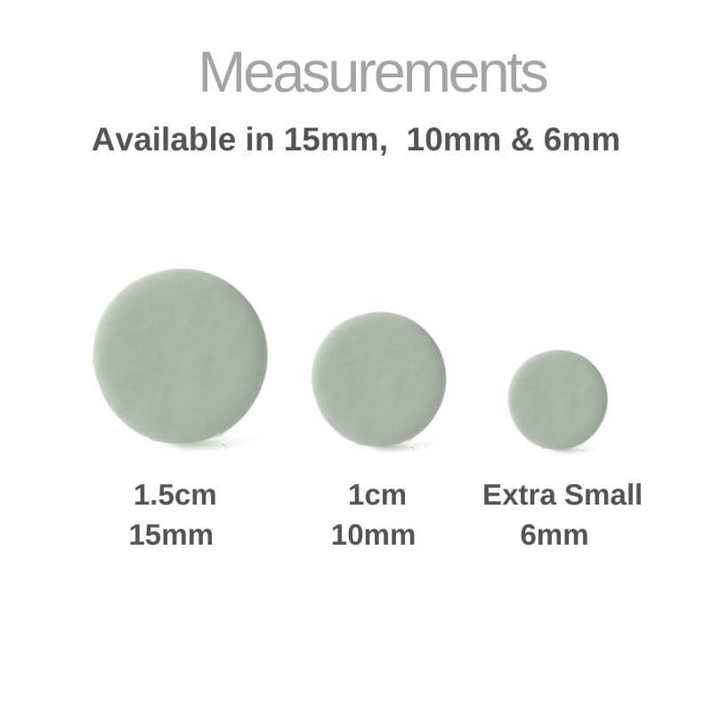 Round Stud Earrings for Women in Mint Green | Minimalist Clay Jewellery