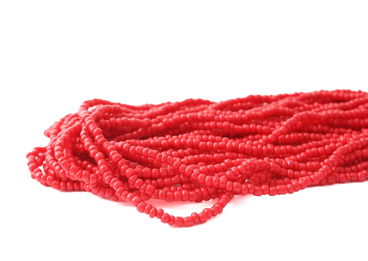 Red Multi-Strand Statement Necklace - Colourful Statement Jewellery