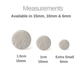 White Round Stud Earrings for Women | Minimalist Clay Jewellery
