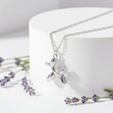 Balloon dog pendant necklace,  jewellery at Lotte of London, close up image