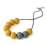 Yellow Bead Necklace for Women