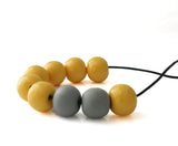 Yellow Bead Necklace for Women