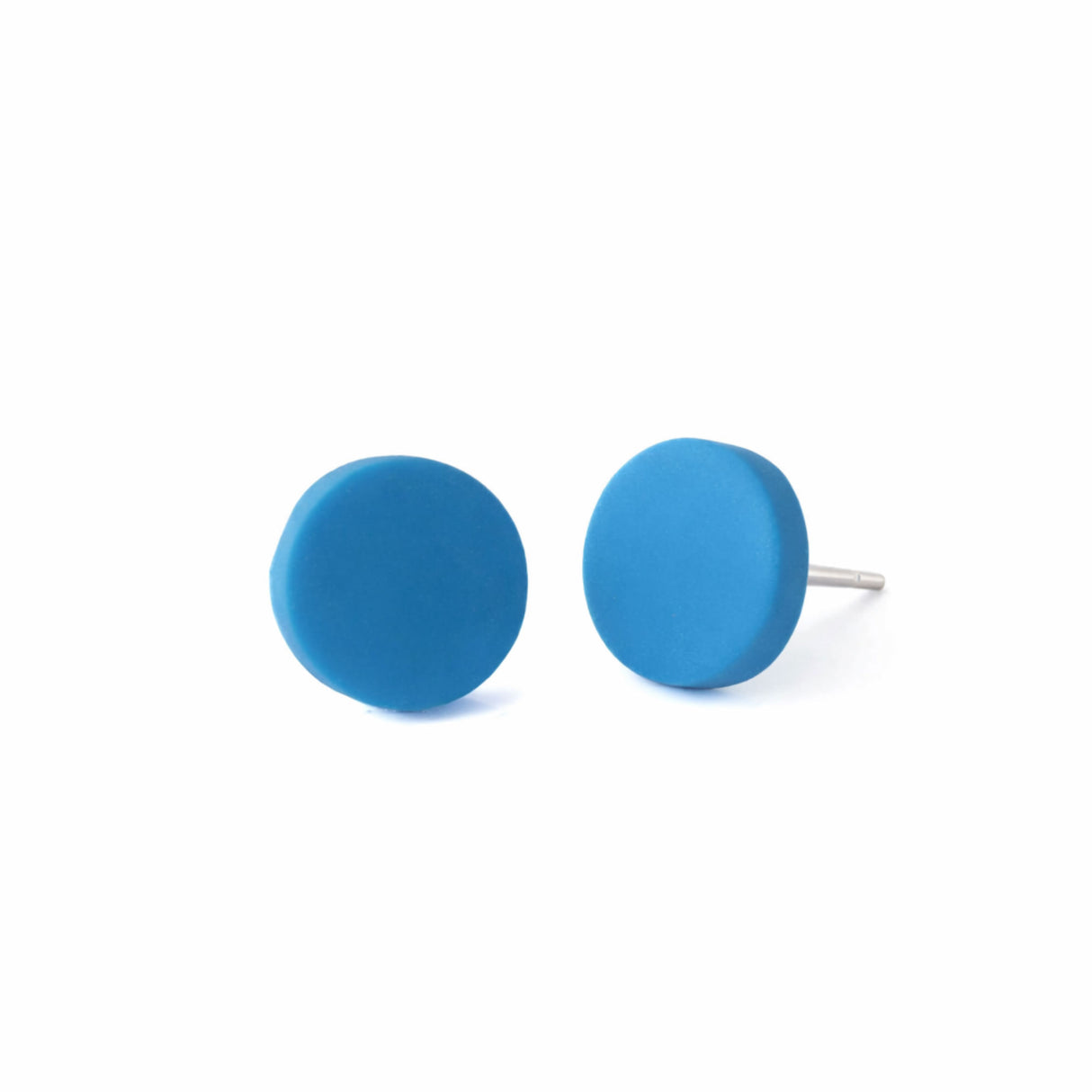 blue stud earrings handmade jewellery at Lottie of london