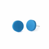 blue stud earrings handmade jewellery at Lottie of london
