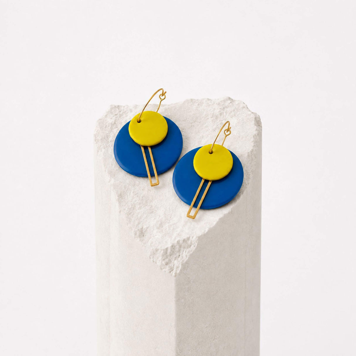 Colour Pop Geometric Drop Earrings | Statement Jewellery